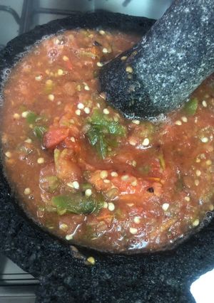Una foto de Chile martajado