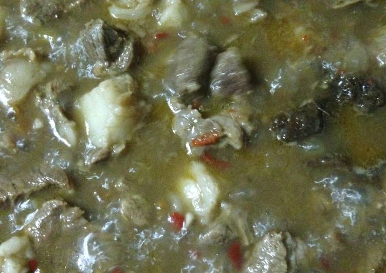 Langkah Mudah untuk memasak Kerecek Kambing Ala Mama yang Sempurna