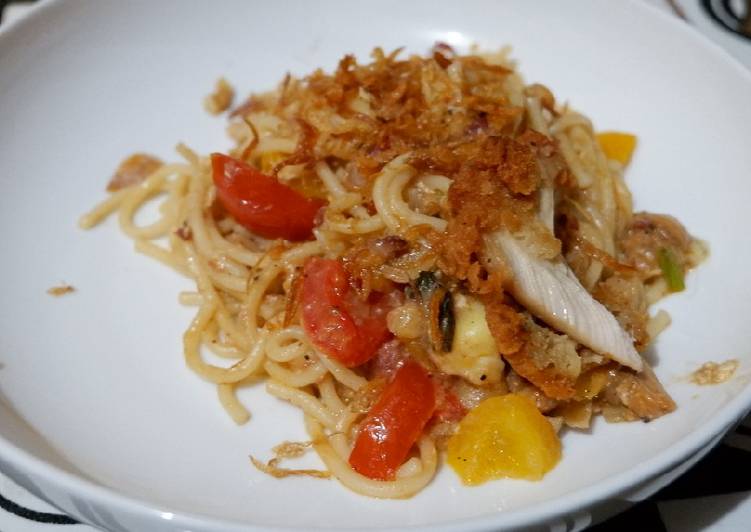 Cara Gampang Menyiapkan Spaghetti Jamur Saus Barberque yang Menggugah Selera