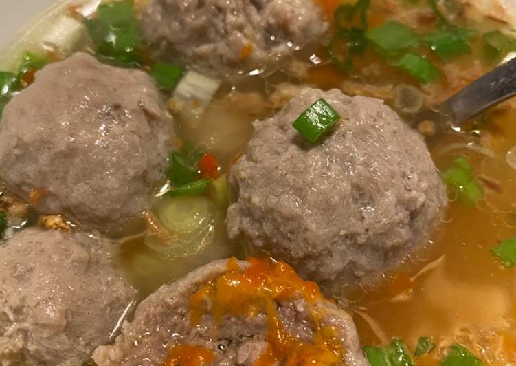 Cara Gampang Menyiapkan Bakso daging, Lezat