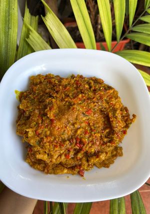 Foto resep Telur dadar kuah santen
