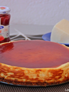 Una foto de New York cheesecake