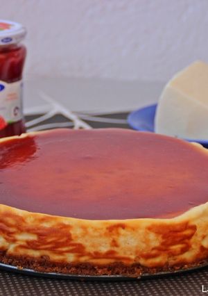 Una foto de New York cheesecake