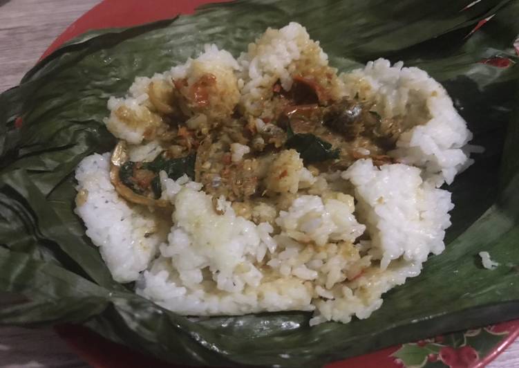  Resep  Nasi  bakar  sambel teri  kemangi  oleh rusdinia fitri 