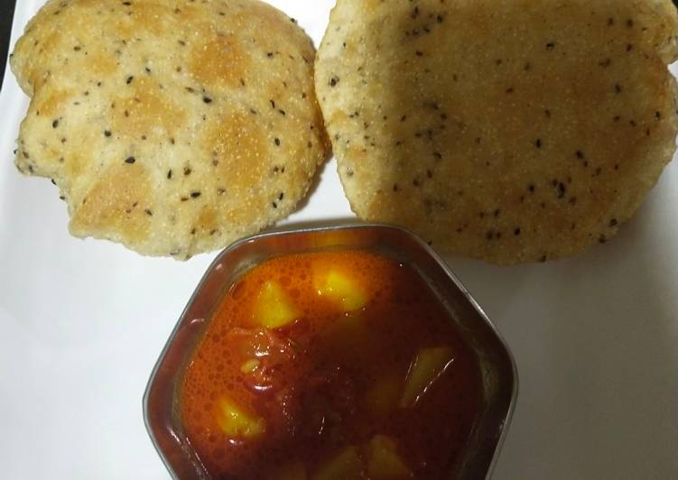 Recipe of Ultimate Masala puri and aloo sabji