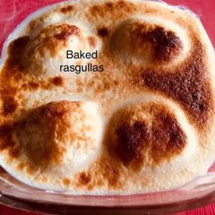 A picture of Baked rasgulla.