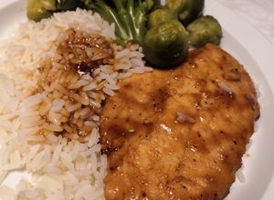 Foto de Bifes de Frango no forno com molho de Mostarda e Mel