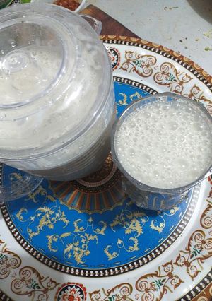 A picture of Tiger nut drink (Kunu aya).