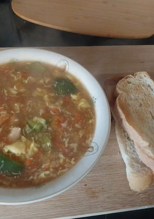 A picture of Hot and Sour Soup.