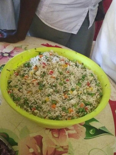 A picture of Rice salad.
