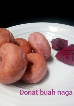 Foto resep Donat buah naga