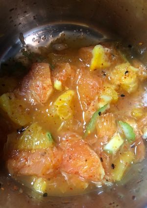 -烤鮭魚佐香橙 的食譜成品照片