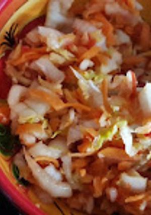 O poză a rețetei Kimchi - varză murată coreeană.