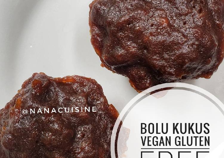 Bolu kukus coklat vegan gluten free