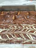 Marble and bounty fudge brownies