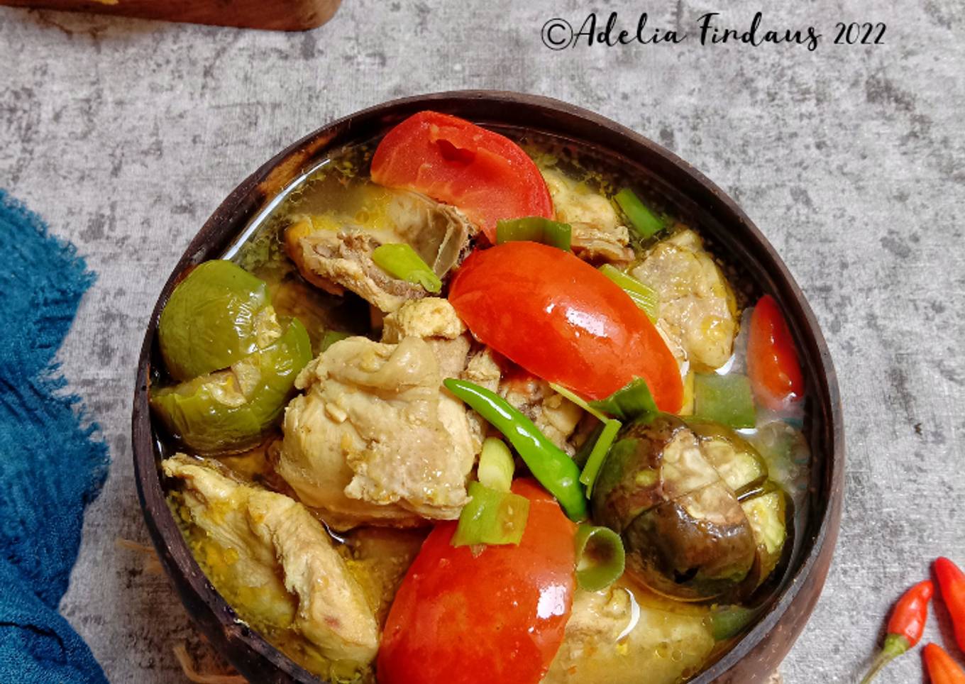 Pindang Ayam Terong Bulat