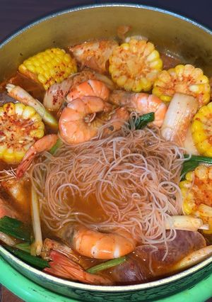 Hình của món Lẩu kim chi.