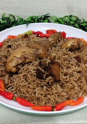 Foto resep Nasi kebuli ayam kampuang magic com
