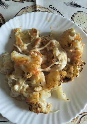 Una foto de Coliflor especiada y gratinada