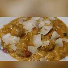 Foto di Risone con polpettine in brodo vegetale