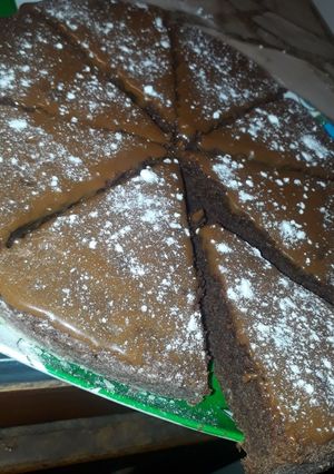 Una foto de Brownie de chocolate, sin leche ni manteca
