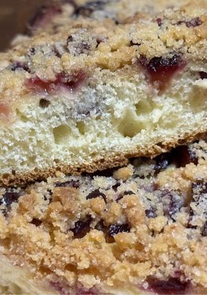 Una foto de Zwetschgenkuchen o torta de ciruela