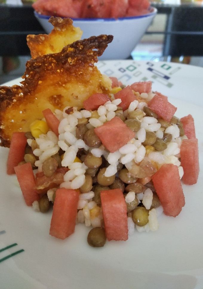 Una foto de Ensalada de lentejas