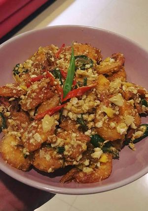 Foto resep Udang tepung telor asin