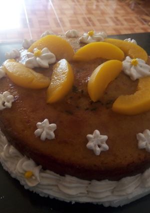 Una foto de Torta una libra con yogurt de fresa