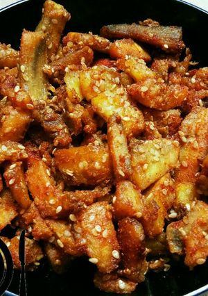 A picture of Kachhe kele ki sabji.