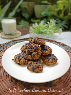 Foto resep Soft cookies Banana Oat