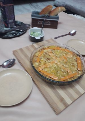 صورة لوصفة طاجين بطاطا امبطنة