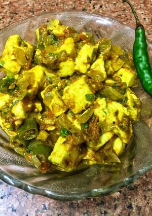 A picture of Paneer do Pyaza.