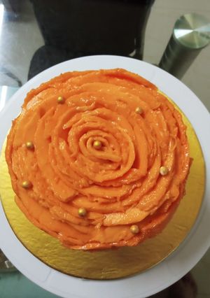 Mango rose cake રેસીપી મુખ્ય ફોટો