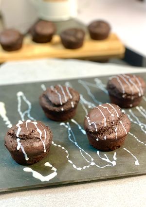 Une photo de Muffins chocolat-bananes
