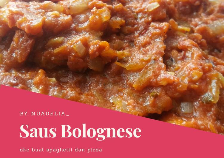 Cara Gampang Menyiapkan 6. Saus Bolognese HomeMade (saus spaghetti &amp; pizza) murah banget yang Lezat Sekali