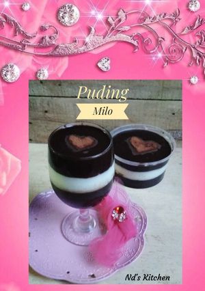 Foto resep Puding milo