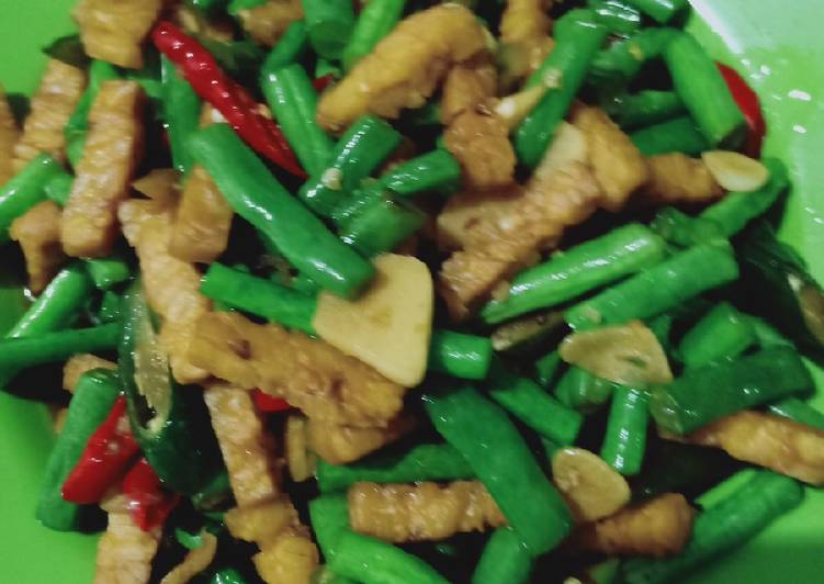 Tumis Buncis Tempe Pedas Manis