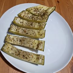 A picture of Baked zucchini.