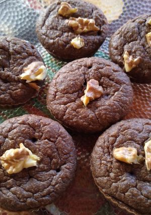 Una foto de Cupcakes de coco, banana, avena y harina de algarroba