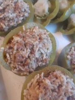 A picture of Stuffed bell peppers.