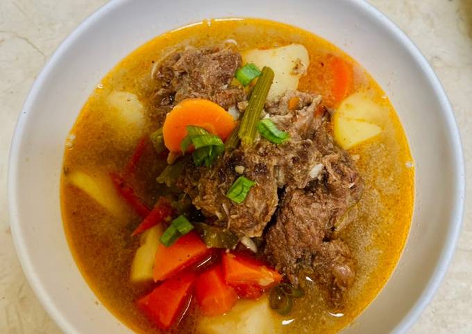 Resep Sop buntut/ iga by chef Devina Herawan, Lezat Sekali