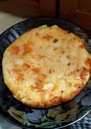 Una foto de Tortilla primavera con lo que se tiene en casa