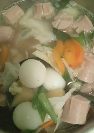 Foto resep Sayur sop telur puyuh n sosis