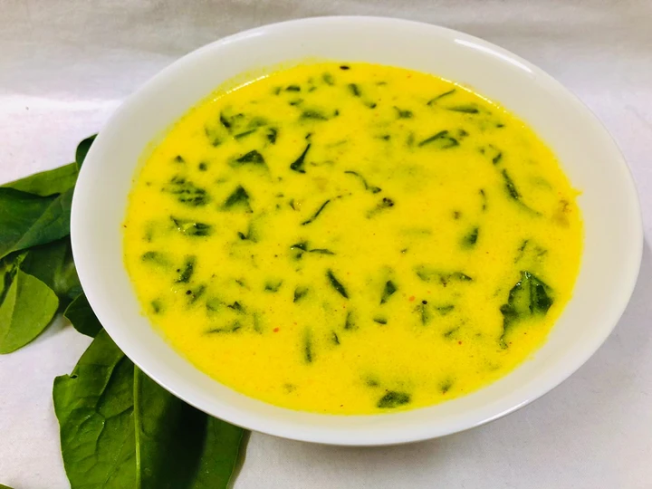 Recipe Palak kadhi which So Delicious