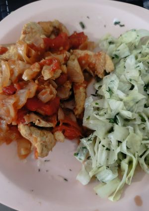 عکسی از دستور فوری ترین خوراک مرغ رژیمی 💥🤌