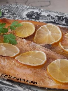 Una foto de Filetes de trucha al limón