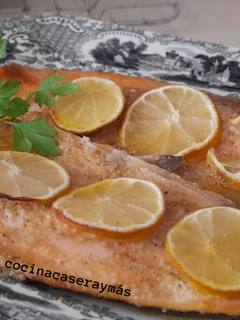 Una foto de Filetes de trucha al limón