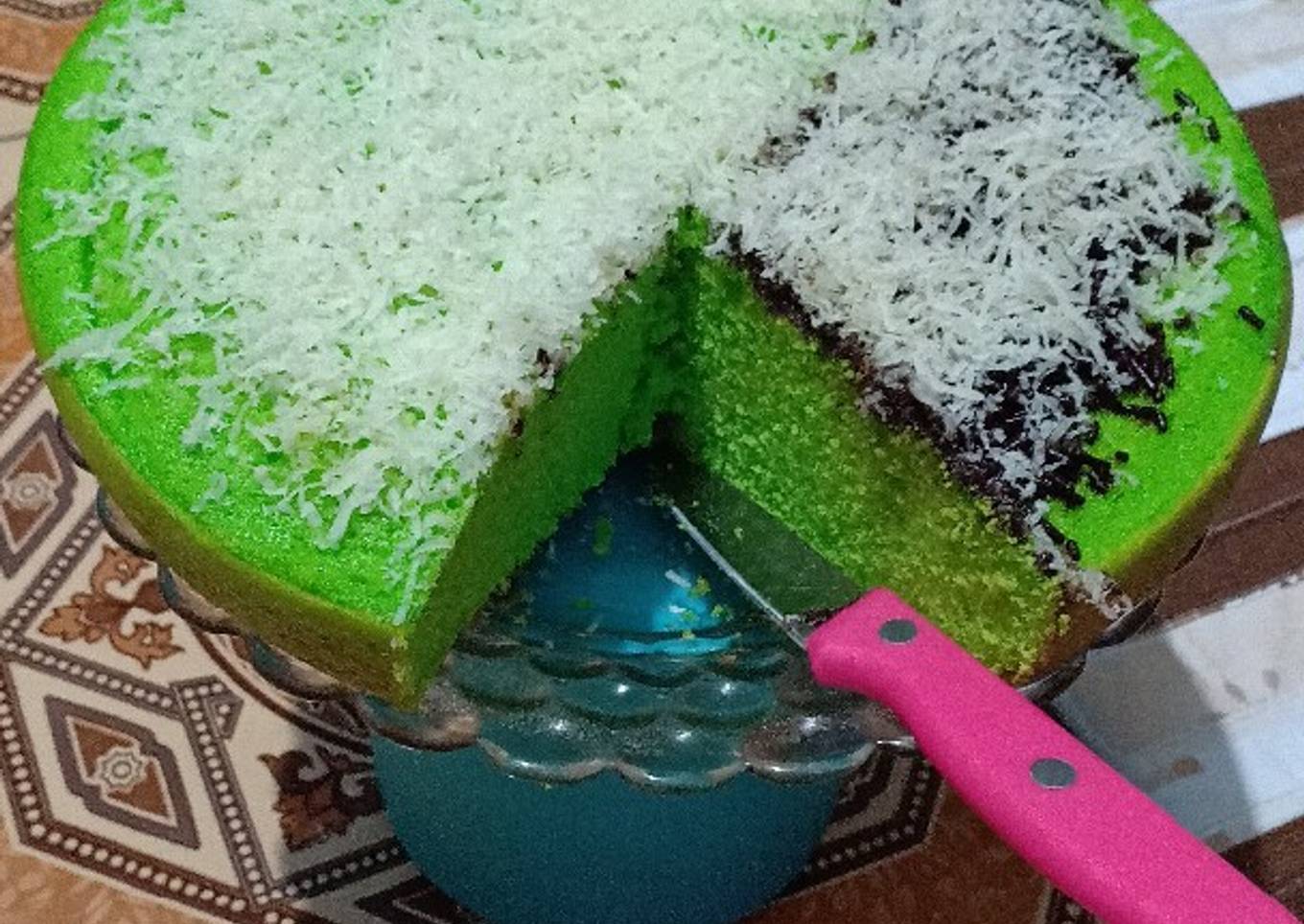 Resep Bolu pandan panggang teflon Anti Gagal