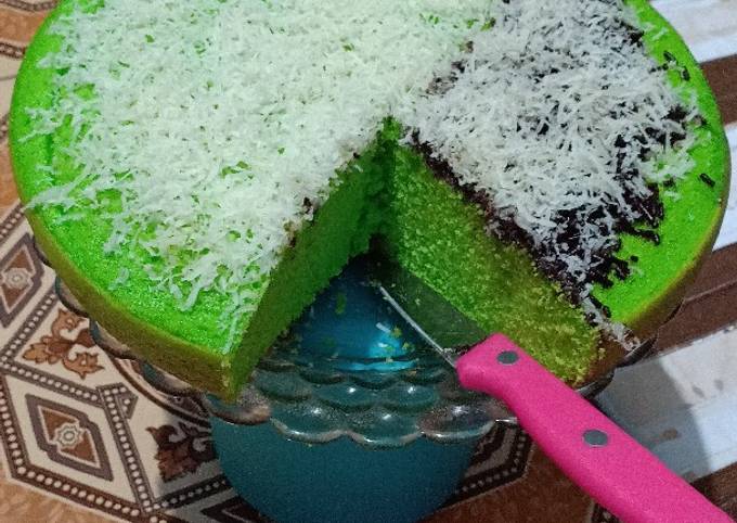 Bolu pandan panggang teflon